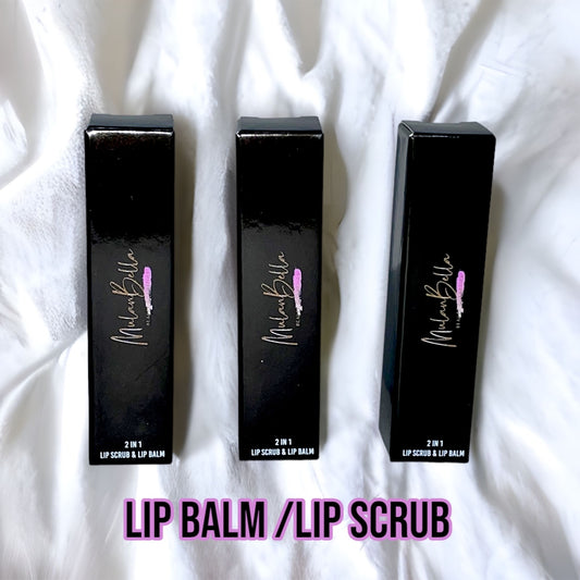Lip balm with scrub